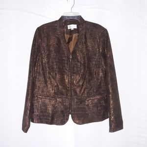 Women's Erin London zip up jacket size L